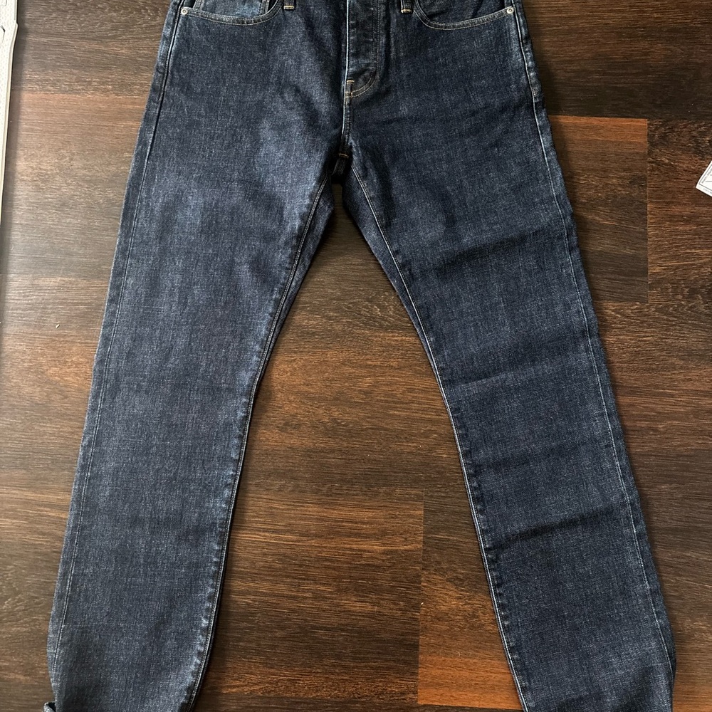 J. Crew Men's Slim Straight Dark Indigo Jeans